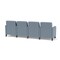 Lesro Siena 4 Seat Tandem Seating, Black, RS RainSong Back, MD Titan Seat, RS RainSong Panels SN4103 - alternate 2